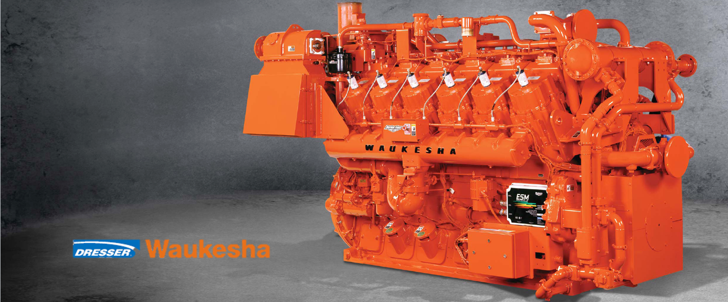 Промышленные газопоршневые двигатели Waukesha